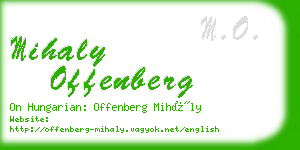 mihaly offenberg business card